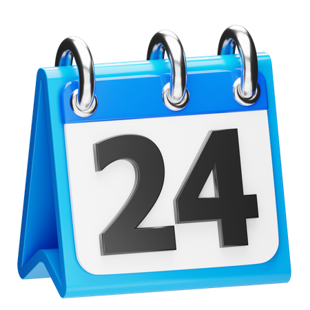 Calendar 24  3D Icon