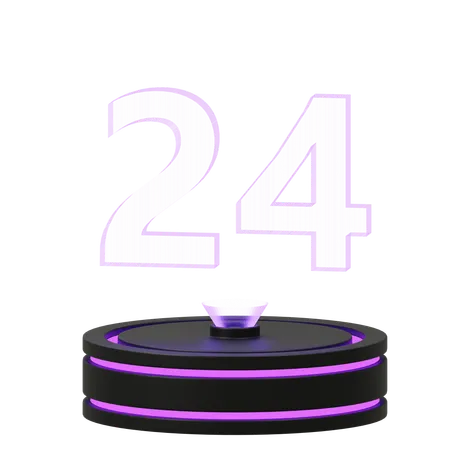 Calendar 24  3D Icon