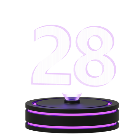 Calendar 28  3D Icon