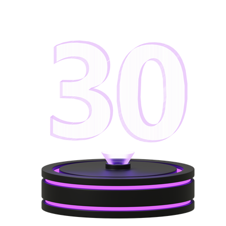 Calendar 30  3D Icon