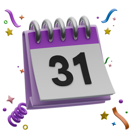 Calendar 31  3D Icon