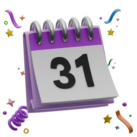 Calendar 31  3D Icon