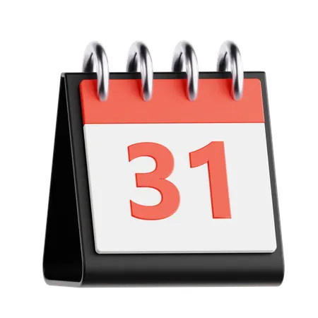 Calendar 31st Day  3D Icon