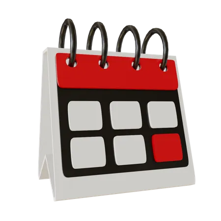 3 D Calendar Full Customizable And Simple Blend To Use 3D Illustration