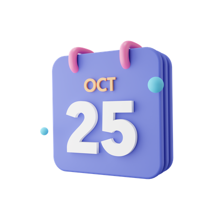 Calendar 3D Illustration