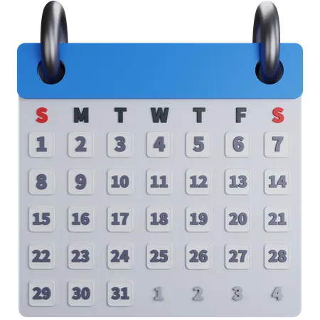 Calendar  3D Icon