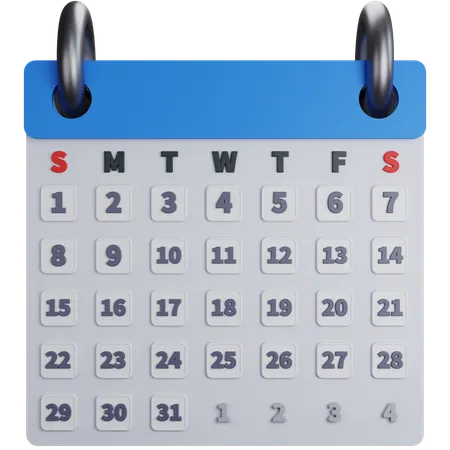 Calendar 3D Icon