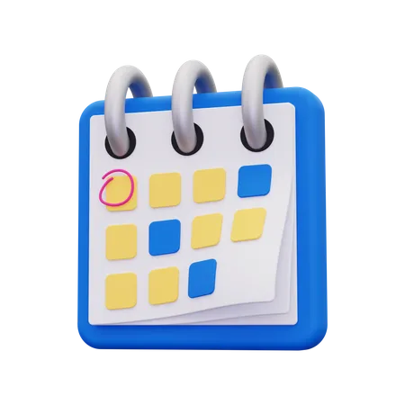 Calendar  3D Icon