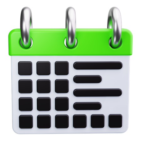 Calendar  3D Icon