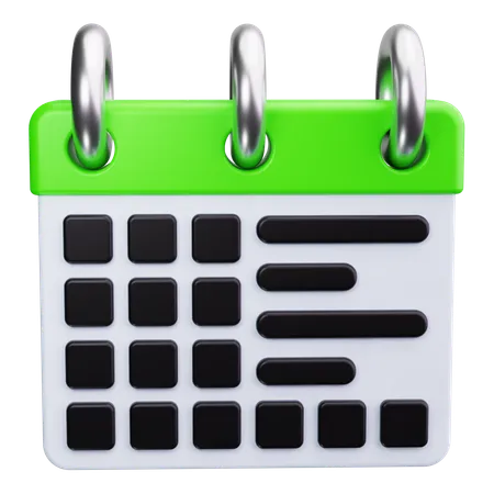 Calendar  3D Icon