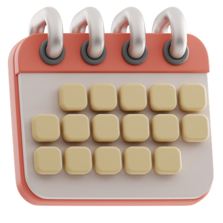 Calendar  3D Icon