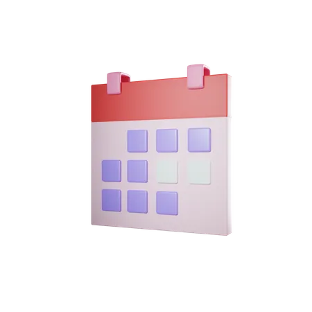 Calendar  3D Icon