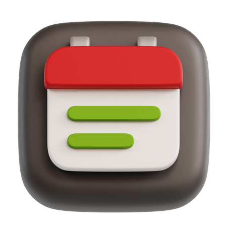 Calendar  3D Icon