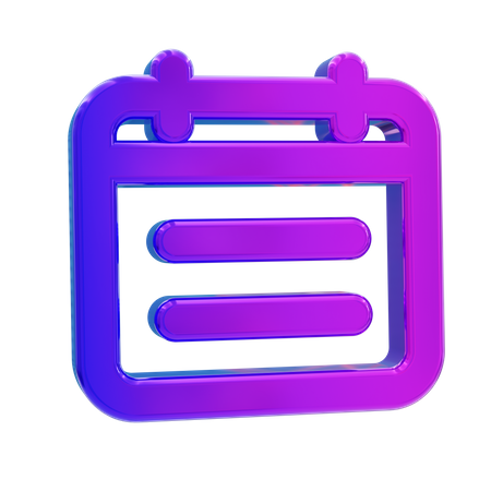 Calendar  3D Icon