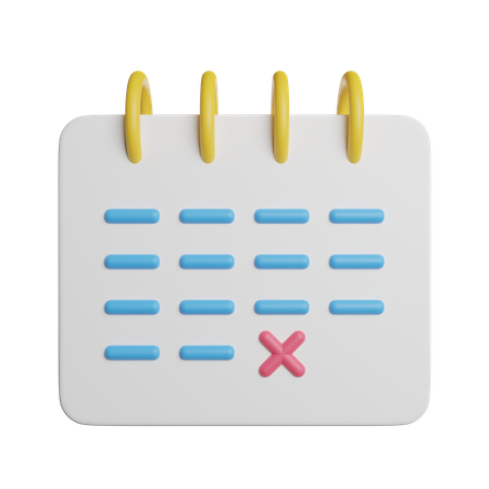 Calendar  3D Icon