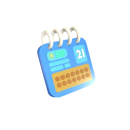 Calendar  3D Icon