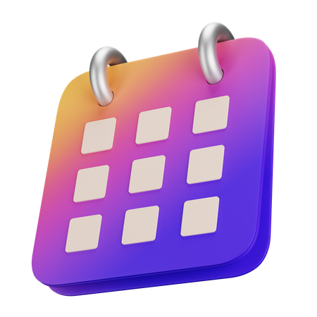 Calendar  3D Icon