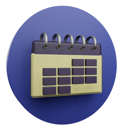 Calendar  3D Icon