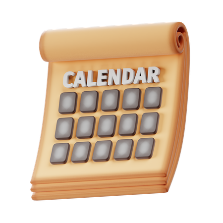 Calendar  3D Icon
