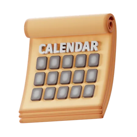 Calendar  3D Icon