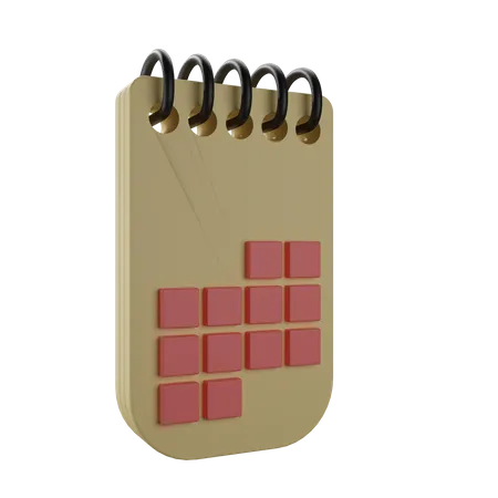 Calendar  3D Icon