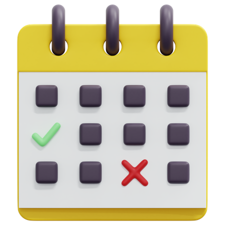 Calendar  3D Icon