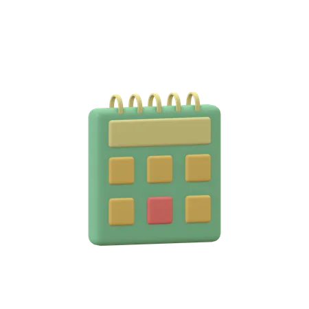 Calendar  3D Icon