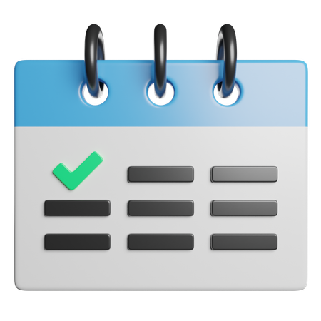 Calendar  3D Icon