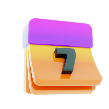 Calendar  3D Icon