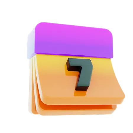 Calendar  3D Icon