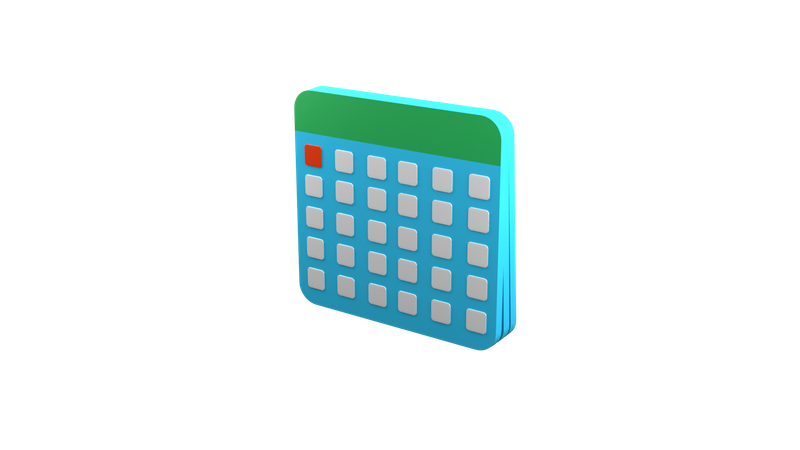 Calendar  3D Icon