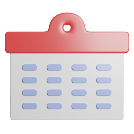 Calendar  3D Icon