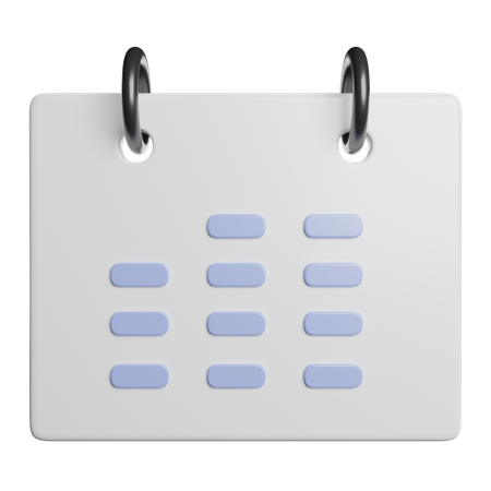 Calendar  3D Icon