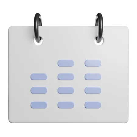 Calendar  3D Icon