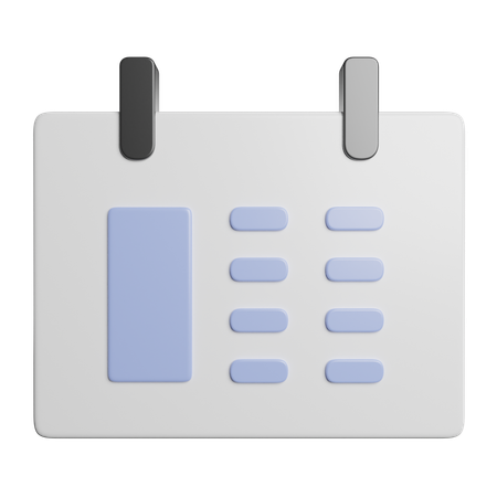 Calendar  3D Icon