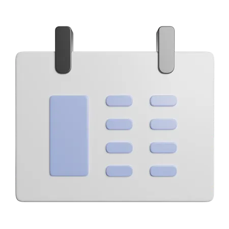 Calendar  3D Icon