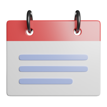 Calendar  3D Icon