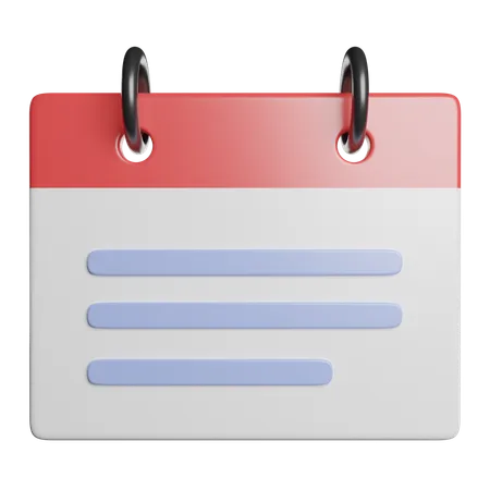 Calendar  3D Icon