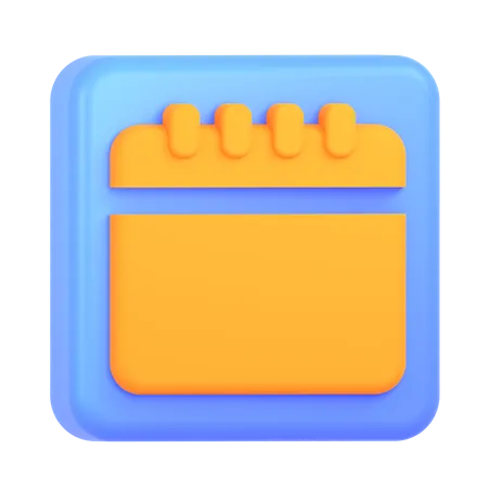 Calendar  3D Icon