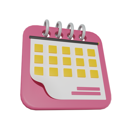 Calendar  3D Icon