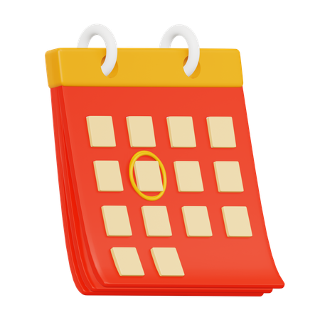 Calendar  3D Icon