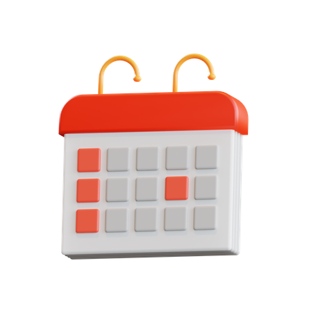 Calendar  3D Illustration