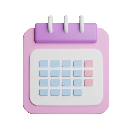 Calendar  3D Illustration