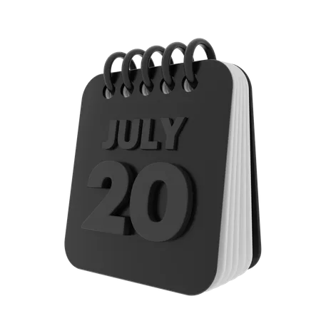 Calendar For Your Timeless Project 3D Illustration