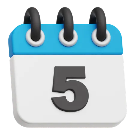 Calendar 5  3D Icon