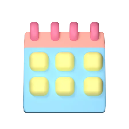 Date Icon For Essential Icon 3D Illustration