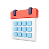 week calendar symbol