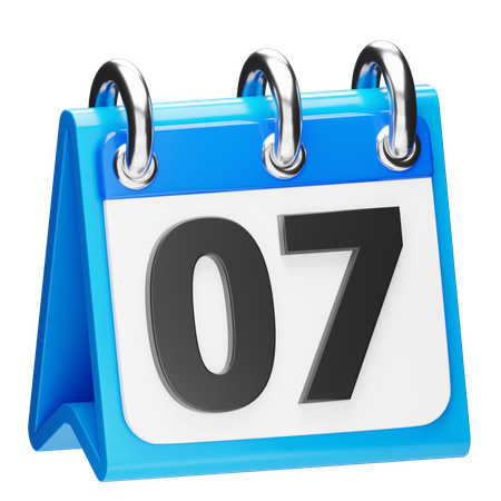 Calendar 7  3D Icon
