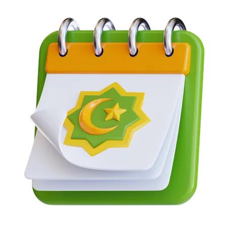 Ramadan Calendar 3 D Illustration Suitable For Your Projects Related To Islamic Muslim And Ramadan Theme 3D Icon