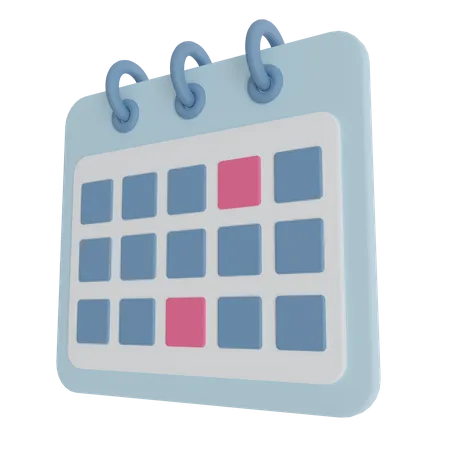 Calendar Illustration 3D Icon